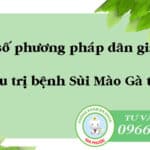 Một số phương pháp dân gian điều trị bệnh sùi mào gà tại nhà
