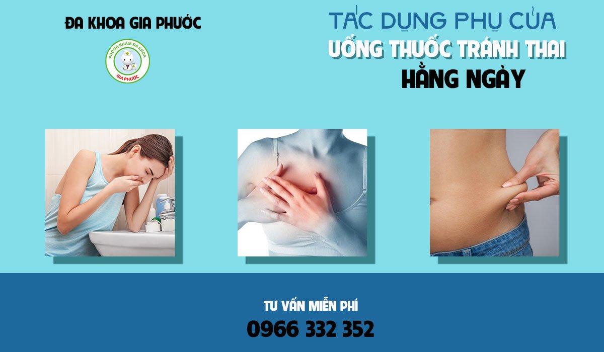 tác dụng phụ của thuốc tránh thai hằng ngày