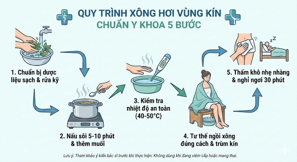 Bài thuốc xông trị sa tử cung và hết viêm nhiễm, nấm ngứa không cần dùng thuốc 8 Thuốc xong trị sa tử cung