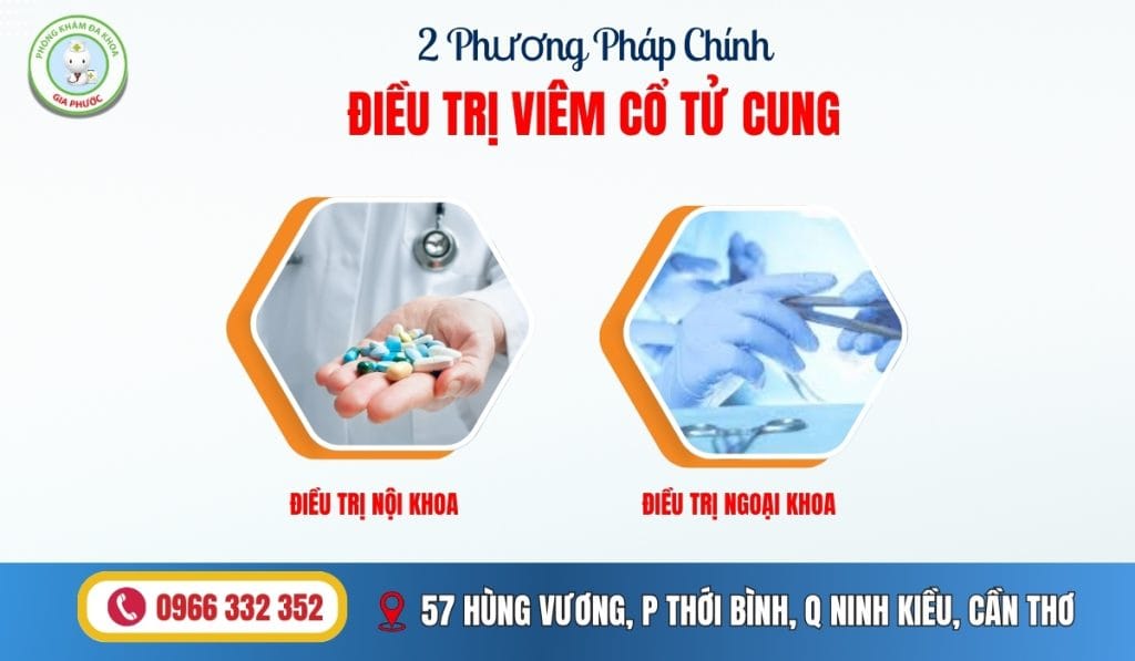 Hai phương pháp chính điều trị viêm cổ tử cung