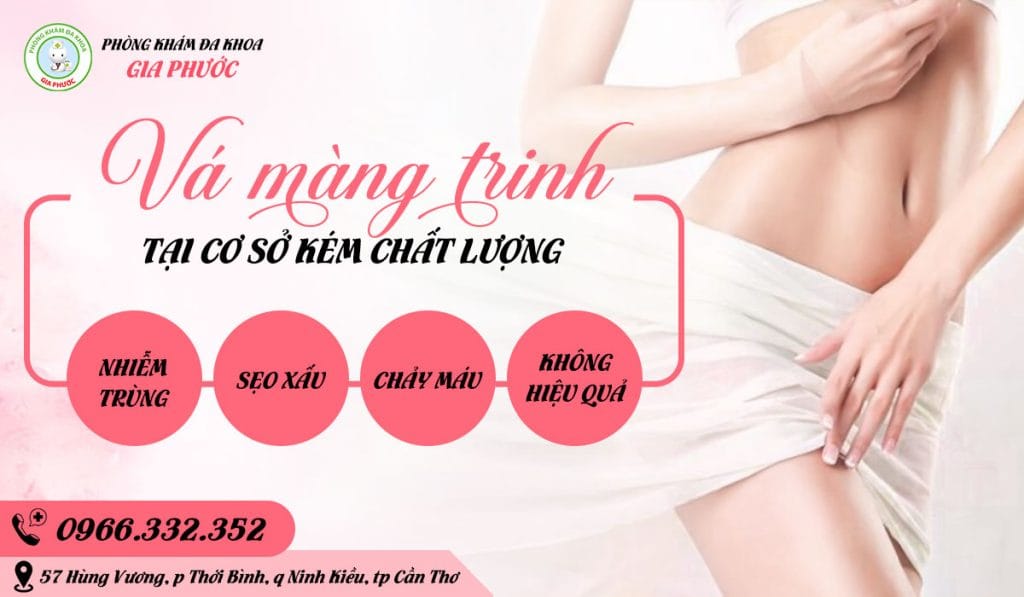 Vá màng trinh có an toàn không? 8 Rủi ro khi vá màng trinh tại cơ sở kém chất lượng