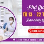 Chi phí phá thai lớn hơn 12 tuần bao nhiêu tiền? 41 Chi phí phá thai lớn hơn 12 tuần bao nhiêu tiền?