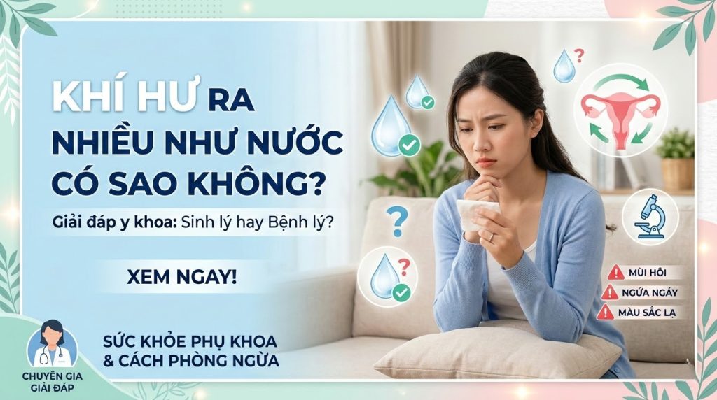 Khí hư ra nhiều nước có sao không