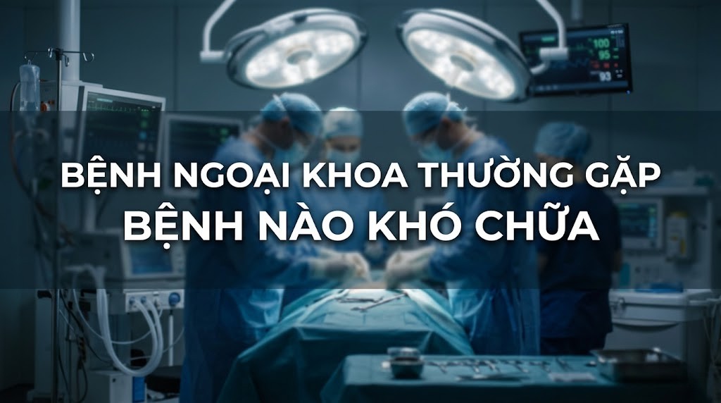 Bệnh ngoại khoa thường gặp bệnh nào khó chữa