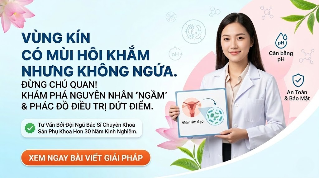 Vùng kín so mùi hôi khắm nhưng không ngứa