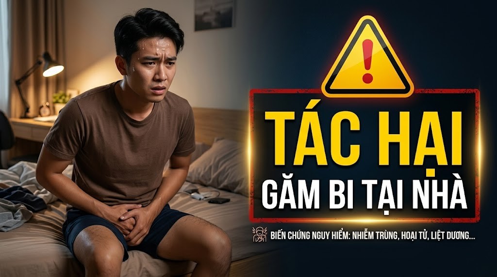 (Cảnh Báo) Găm bi tại nhà cho nam