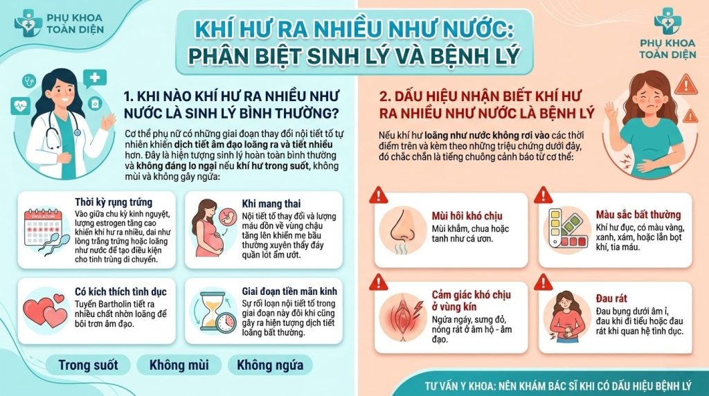 Phân Biệt Khí hư Sinh lý vs Bệnh lý