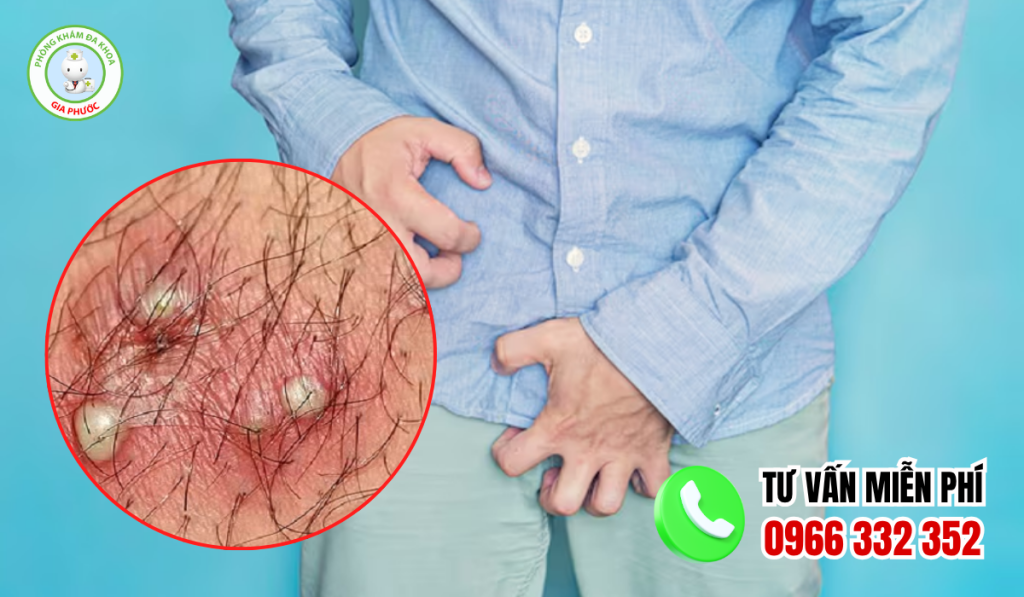Hình ảnh viêm nang lông vùng kín