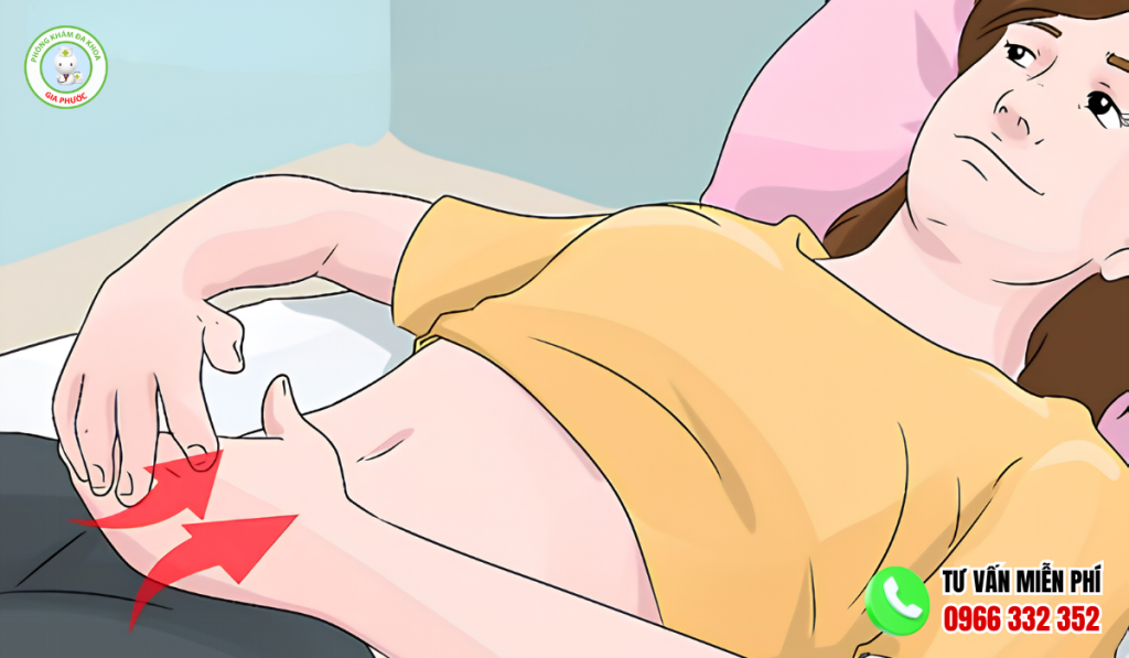 cách massage bụng đẩy sản dịch an toàn