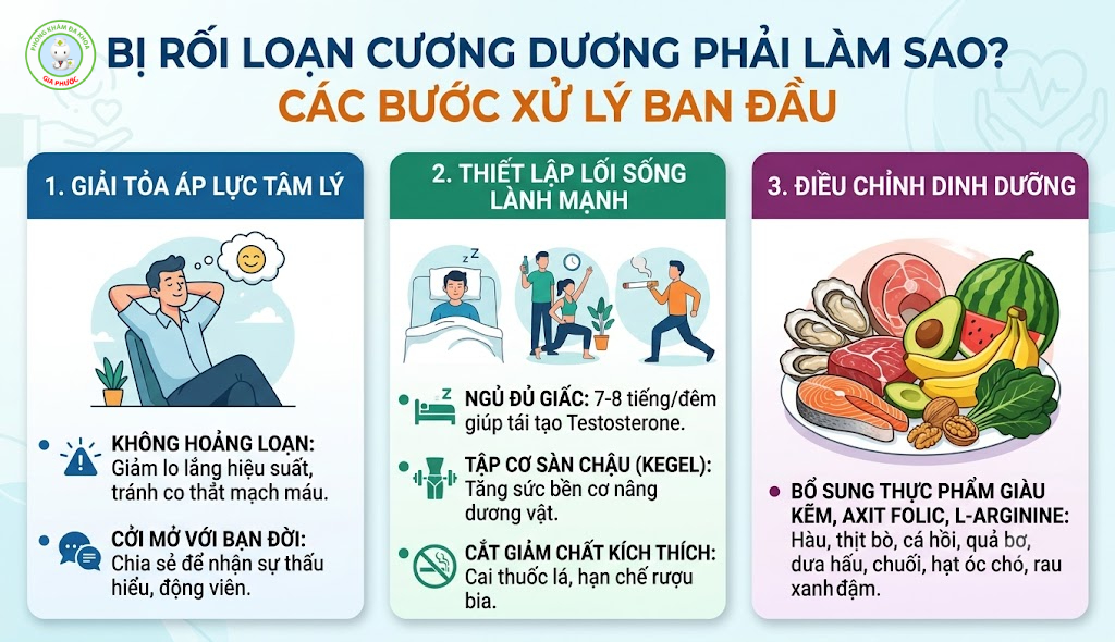 Bị rối loạn cương dương phải làm sao?