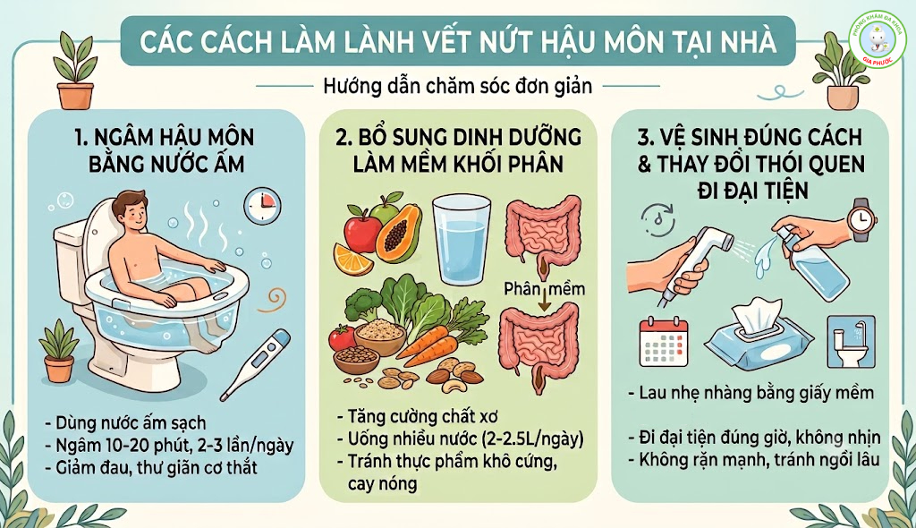 Cách làm lành vết nứt hậu môn tại nhà