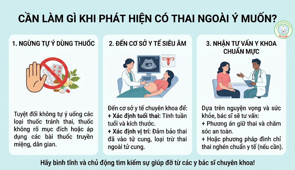 Cần làm gì khi có thai ngoài ý muốn?
