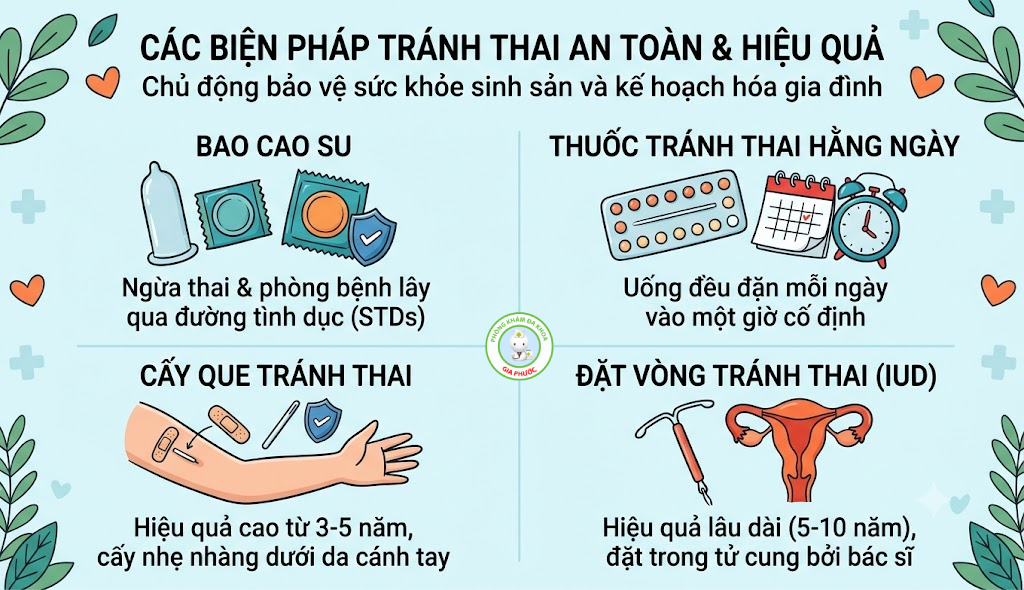 Các phương pháp tránh thai an toàn và hiệu quả hiện nay